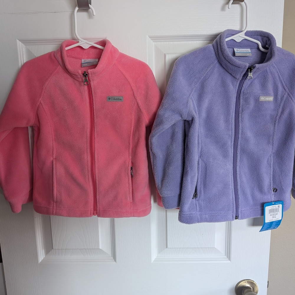 Columbia Pink and Purple Fleece Jackets